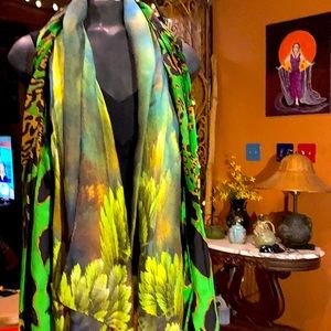 Cynthia Rowley Scarf and one other scarf unbranded